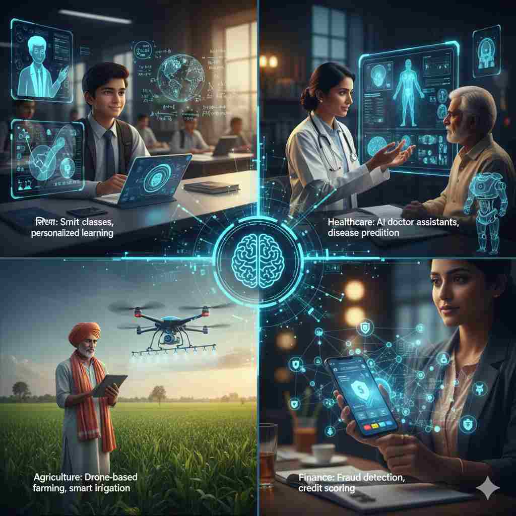 AI भारत के विकास की नई कहानी लिख रहा है — Digital Kranti 2.0 के साथ देश स्मार्ट भविष्य की ओर बढ़ रहा है।